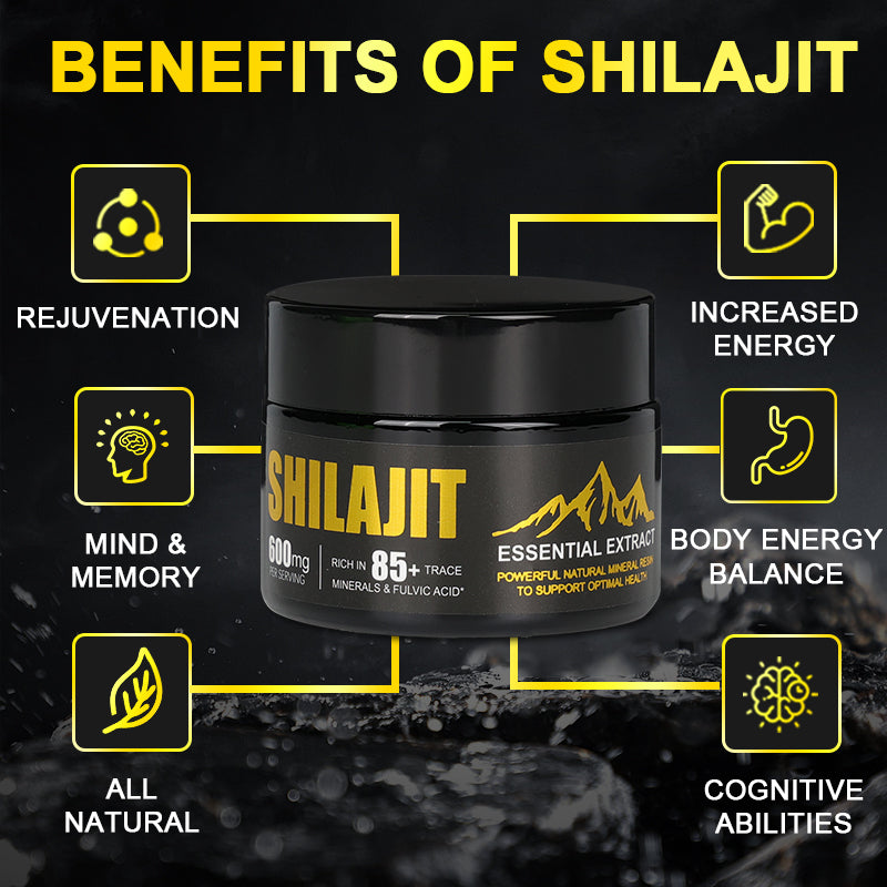 "King of the High Sierra" Edition SHILAJIT – Premium Energy Booster with 85+ Trace Minerals and 75% Fulvic Acid for Enhanced Stamina, Cognitive Function, and Overall Health