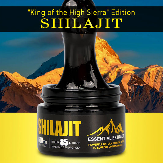 "King of the High Sierra" Edition SHILAJIT – Premium Energy Booster with 85+ Trace Minerals and 75% Fulvic Acid for Enhanced Stamina, Cognitive Function, and Overall Health